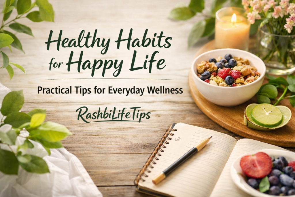 Healthy habits for Happy life
